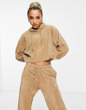 Load image into Gallery viewer, Nike velour joggers beige