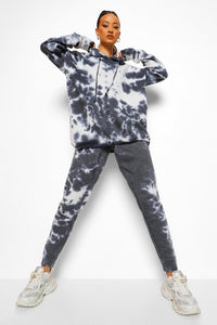 Tie Dye Oversized Hoodie And Jogger Set