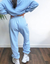Load image into Gallery viewer, Nike metallic swoosh oversized blue