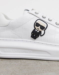 Karl Lagerfeld exclusive in white croc