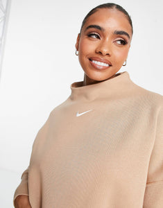 Nike mini swoosh oversized brown