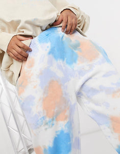 Vintage Supply relaxed joggers in tie-dye co-ord