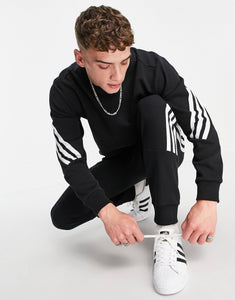 adidas three stripes black