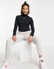 Load image into Gallery viewer, Nike Swoosh black mock roll neck