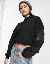 Load image into Gallery viewer, Dr Denim utility hoodie black