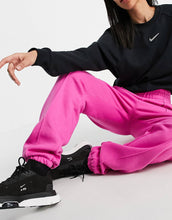 Load image into Gallery viewer, Nike mini swoosh oversized jogger fuchsia pink