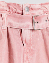 Load image into Gallery viewer, Xhinse paperbag belted denim