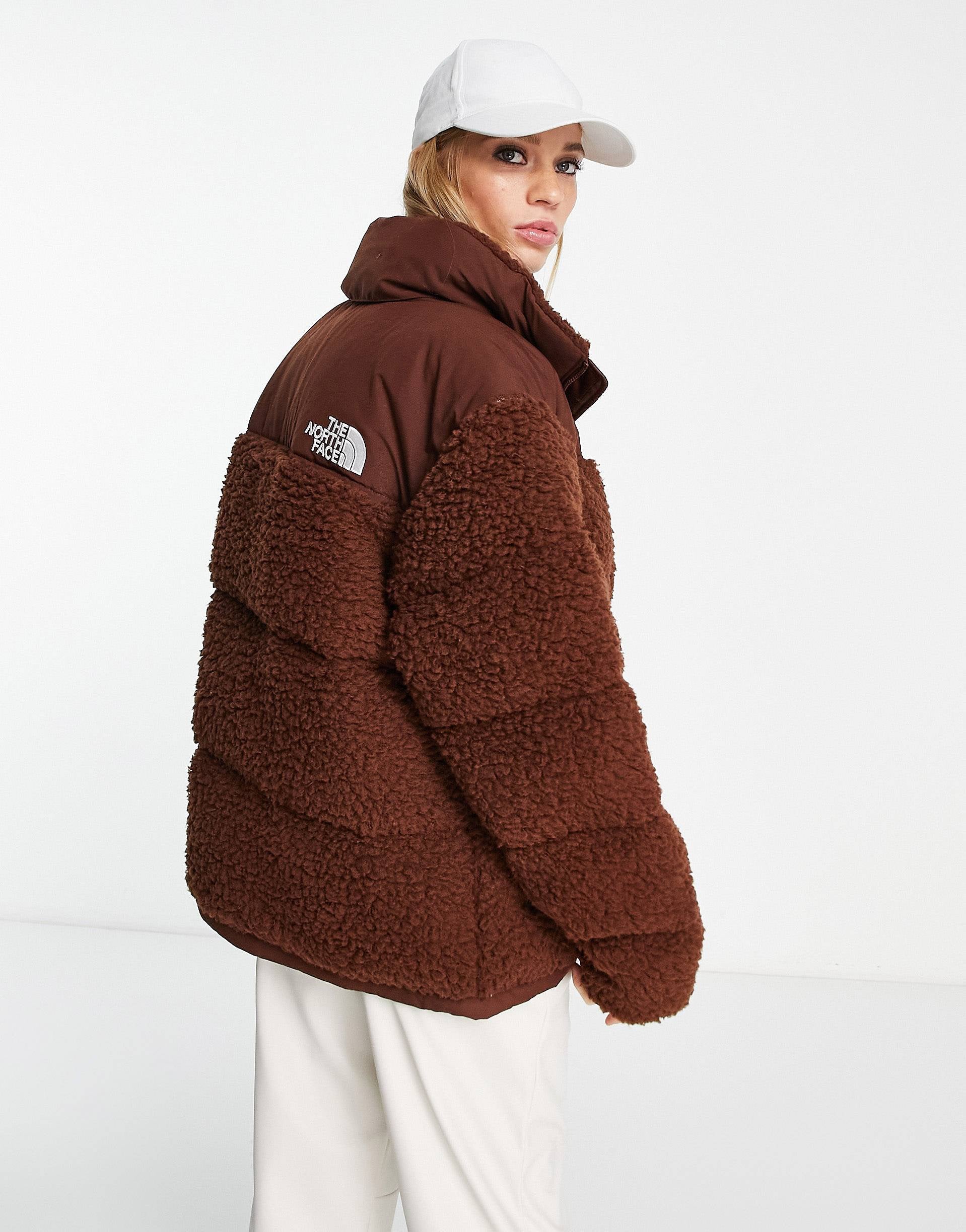 The North Face Nuptse down jacket brown