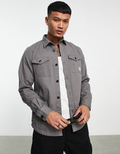 Load image into Gallery viewer, Barbour Beacon twill overshirt grey