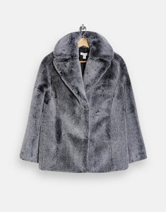 Topshop Petite faux fur jacket