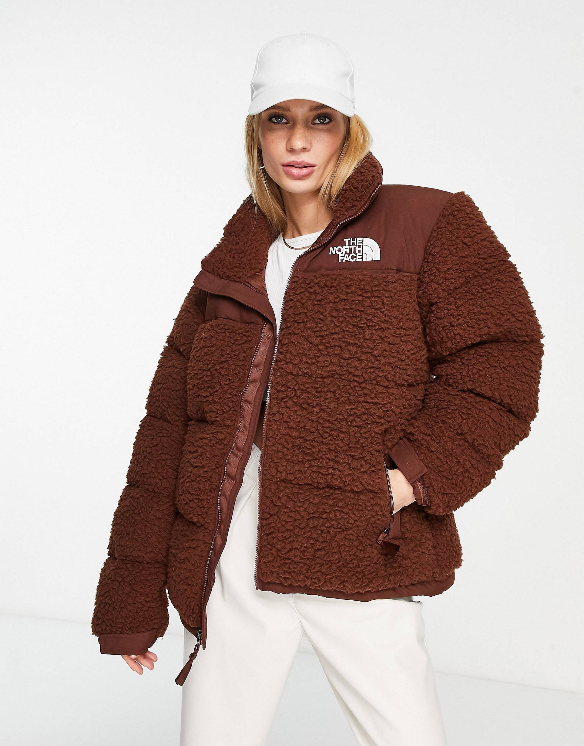 The North Face Nuptse down jacket brown