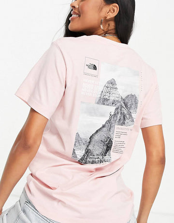 The North Face Collage pink