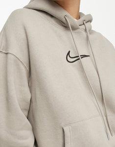 Nike Midi Swoosh phoenix fleece hoodie moon fossil