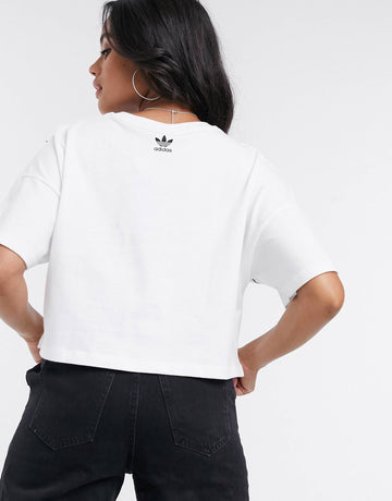 Maicë adidas Originals large trefoil - White