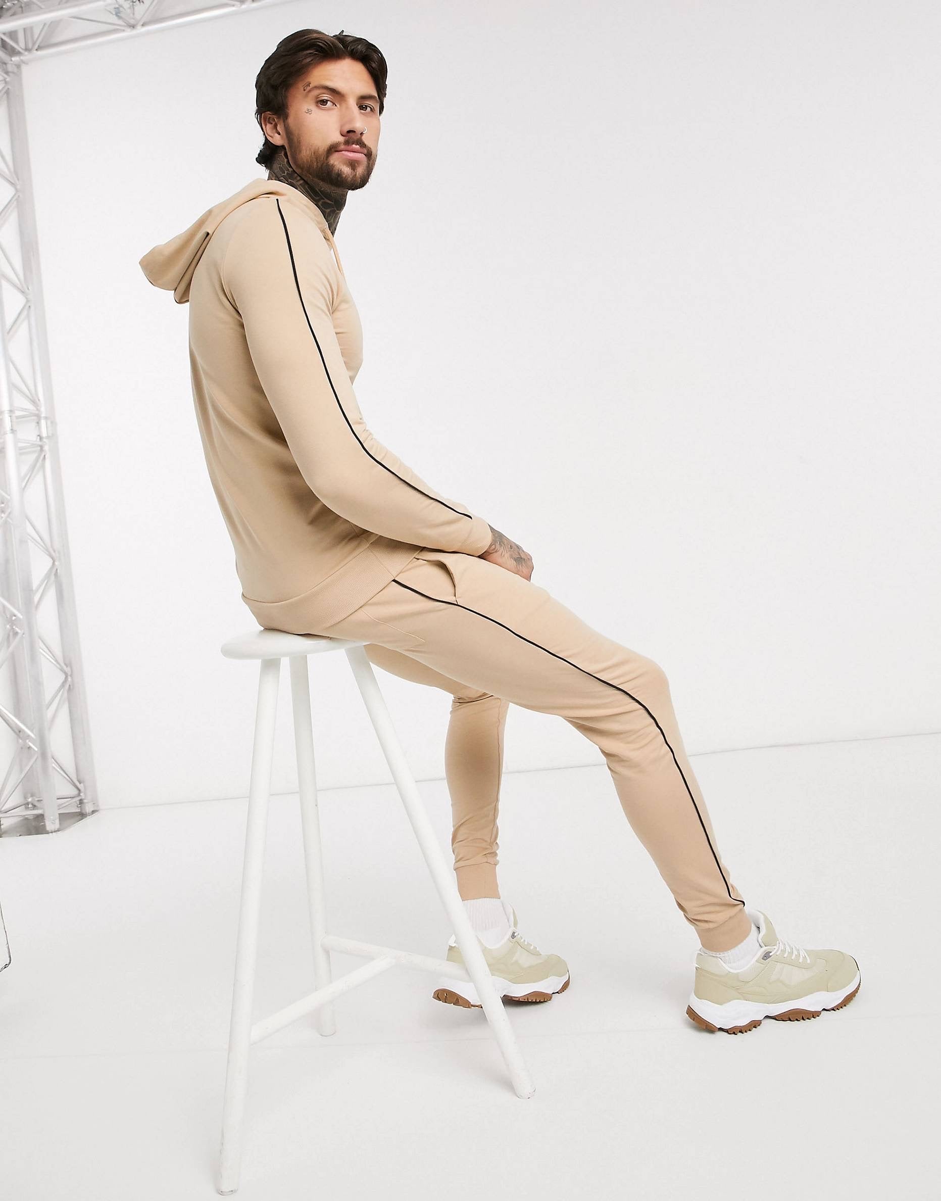 Tracksuit Piping - Beige