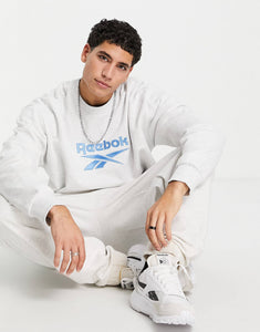 Reebok oversized vintage white marl