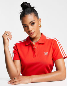 adidas Originals polo dress red