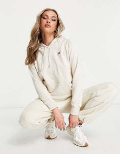 New Balance small logo hoodie beige