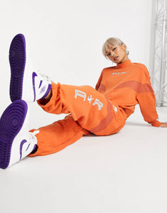 Nike Air fleece tracksuit in orange