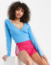 Load image into Gallery viewer, adidas Originals cropped top sky blue
