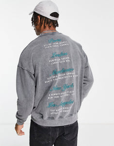 The Couture Club oversized sweatshirt grey