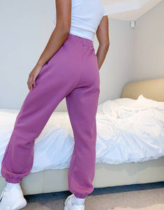 Petite oversized jogger berry