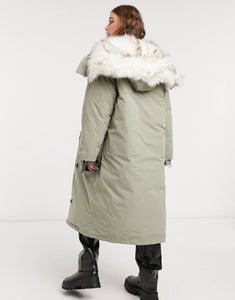 Parka Faux fur trim