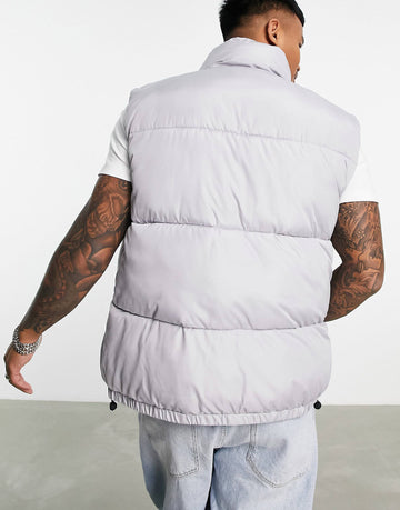 Topman puffer gilet pale blue