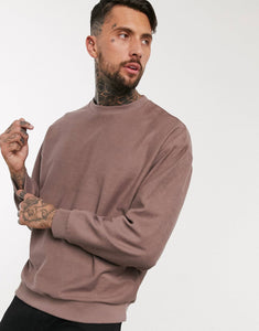 Bluzë Organic oversized - in Taupe