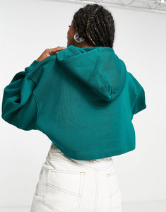 Tommy Jeans super crop modern hoodie green