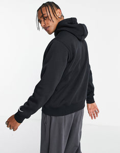 Nike large logo hoodie black and gold