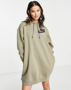 Nike utility hoodie dress green