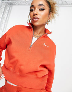 Nike mini swoosh sweatshirt orange