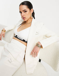 Puma tailoring suit set in off white