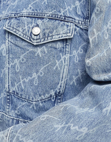 HUGO Galentina denim jacket light blue