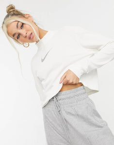 Nike cropped white with roll neck