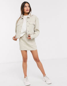 Denim co-ord - Beige