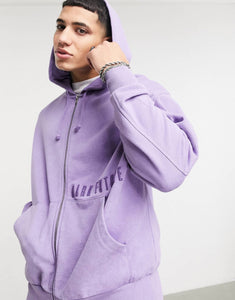 Dark Future co-ord oversized in purple wash