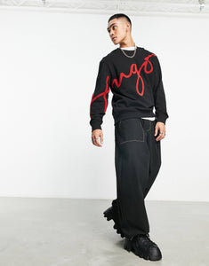 HUGO Diraffe script logo sweatshirt