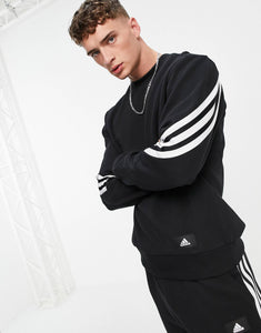 adidas three stripes black