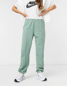 Nike mini metallic swoosh oversized green joggers