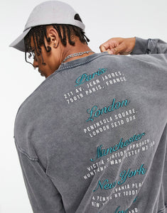 The Couture Club oversized sweatshirt grey