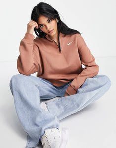 Nike mini swoosh sweatshirt mineral clay