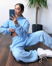Load image into Gallery viewer, Nike metallic swoosh oversized blue