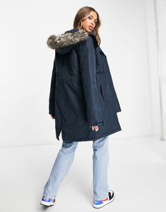 The North Face parka coat navy