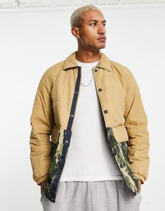 Tommy Jeans coach jacket beige camo