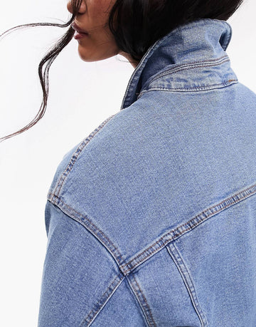 DESIGN western denim jacket midwash blue