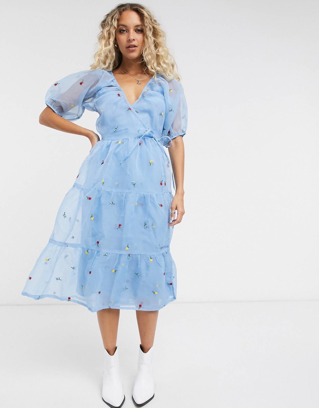 Fustan Reclaimed Vintage in organza