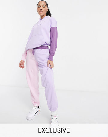 Tracksuit Puma Downtown lilac and pink