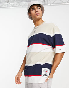 Tommy Jeans oversized bold stripe  beige